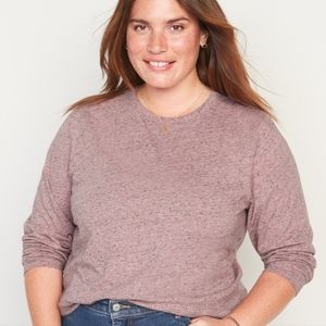 Old Navy women's everywhere speckled long-sleeve t-shirt 2X Brand new!
